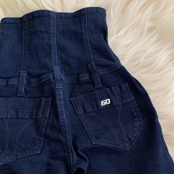 Miss Sixty Dk Blue Corset Skinny Jeans Sz 24 - Picture 7 of 8